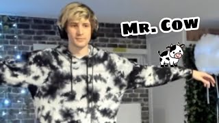 xQc Cosplays as a Cow