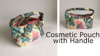 Diy  ファスナーポーチ 作り方  Cosmetic pouch with a Zipper