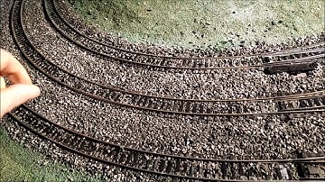 Hornby Model Railway Trainset Layout Part 16 Applying Ballast to the Track