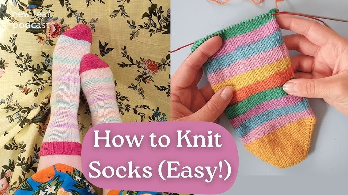 Erica's Easy Knit Sock Tutorial (Beginner Friendly!) - Confessions