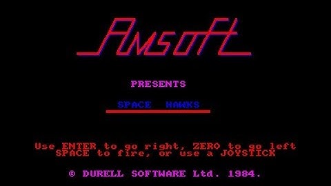 Space Hawks Review for the Amstrad CPC by John Gage