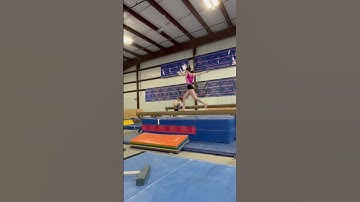 Madelynn Farragher summer upgrades- switch half leap on beam