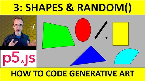 3: Shapes plus Random function in p5.js: How to Code Generative Art