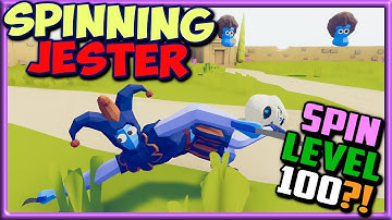 Spins like Nuts! Spinning Jester(Lv1-100) vs Every Faction - TABS MODS GAMEPLAY