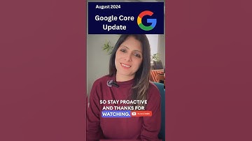 Google August 2024 Core update | #latestupdate #ytshorts