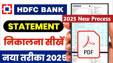 HDFC Bank Statement Download Kaise Kare| HDFC Bank Statement Kaise Nikale 2025 Bank statement