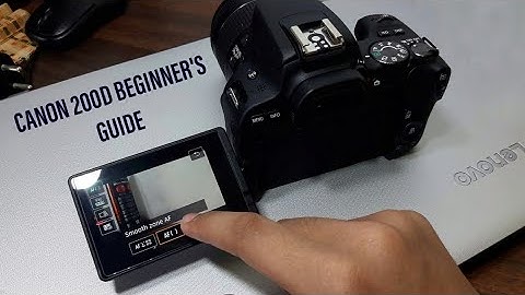 Canon 200D (SL2) Beginnershandleiding voor de knoppen en draaiknoppen