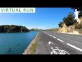 Virtual Run Sea | Virtual Treadmill Scenery | POV Running Video 40 Minutes 4K 60