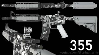 M4A4 Urban Ddpat - All 1000 Patterns Cs2