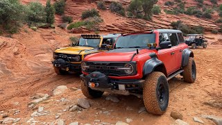 Goofing around in my Bronco Raptor in Peekaboo Canyon Kanab, Utah - April 27, 2024