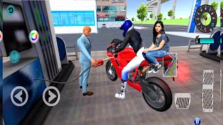 3D MotorBike Racing Games - City Gas Station Motor Bike Driving - Android Gameplay screenshot 3