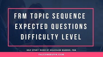 FRM PART I Self Study Guide Video May Nov 2019