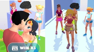 NOOB vs PRO vs HACKER in Makeover Run | gameplay ( Android , iOS ) level ( 5 ...9 )