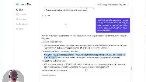 Balance Sheet Reporting & Analysis - With Xero, LogicGlue & AI