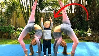 Teaching our nephew Acro/Gymnastics! Teaching our nephew Acro/Gymnastics!