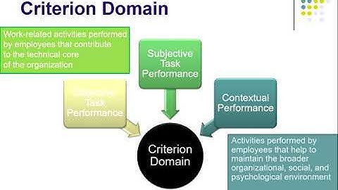 I O Psychology Ch 4: Performance criteria