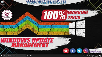 Windows Update Management | Pause / Stop Windows Updates Permanently - 100% Working Trick