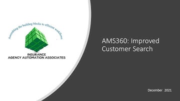 AMS360 Cust Search Quick Open