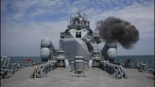 Live Fire in the Black Sea: AK-726 (76mm), AK-630M, PK-16 chaffs