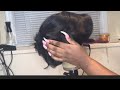 How to curl up a 10 inch layered bob