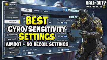 New Aimbot Sensitivity/Gyroscope Settings For Cod Mobile📲 (MP & BR) 2025