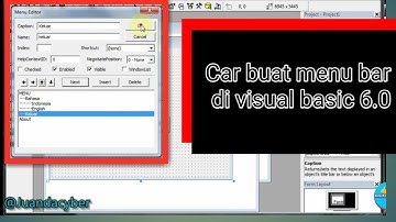cara buat menu bar di visual basic 6 0