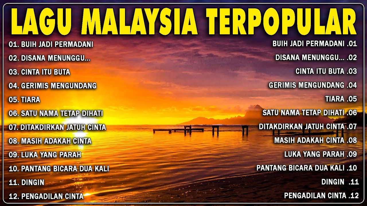 Lagu Malaysia terbaik rock slow 🎶 Full album Nostalgia 90an ✅ Top Malaysia Album 2025