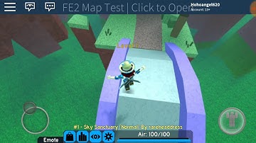 Roblox FE2 Mobile Test Map Sky Sanctuary [Normal] but no buttons (2 attempts)