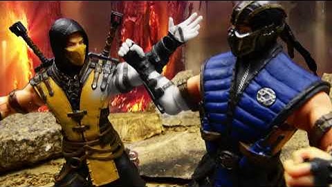 stop-motion- SCORPION VS SUB-ZERO. STOPMOTION SCORPION WIN FATALITY