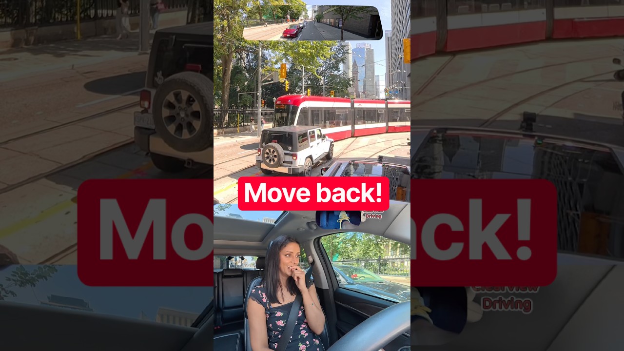 Don’t stop past the STOP LINE #driving #car #tram #pov #toronto #canada #fyp