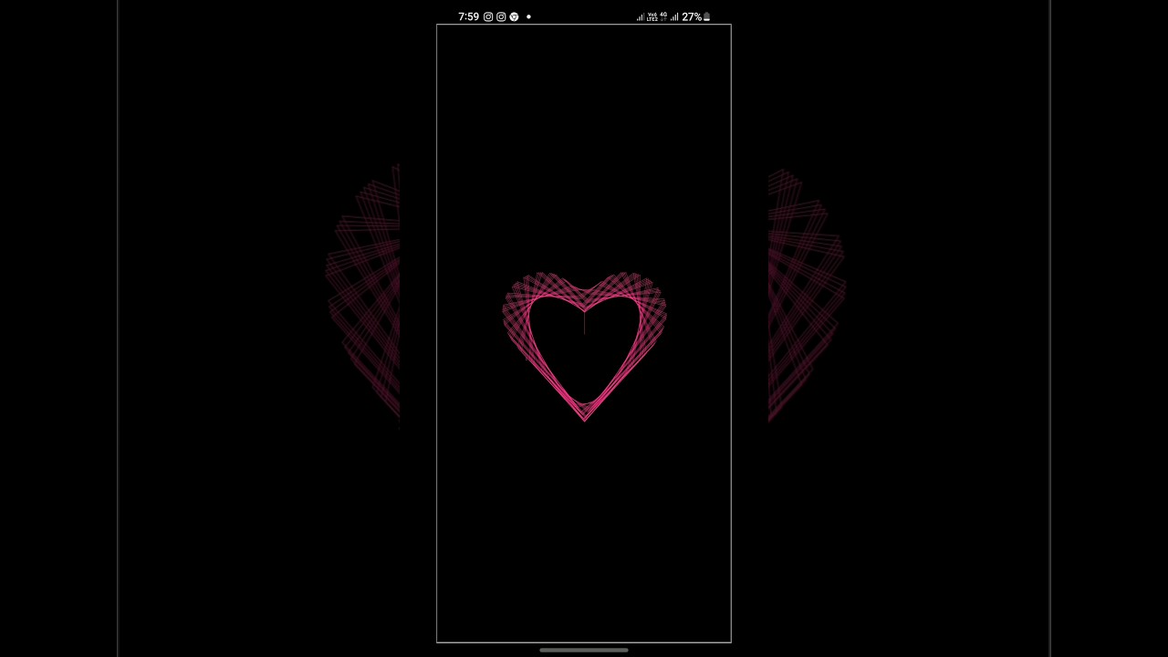 Heart-shaped pattern turtle graphics design using Python #coding #quicktechpoint #graphics #heart