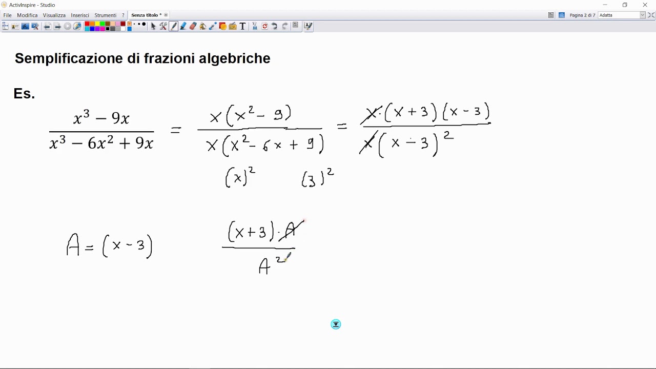 Condizioni Di Esistenza Frazioni Algebriche Esercizi Svolti Frazioni algebriche - Esercizi di semplificazione - YouTube