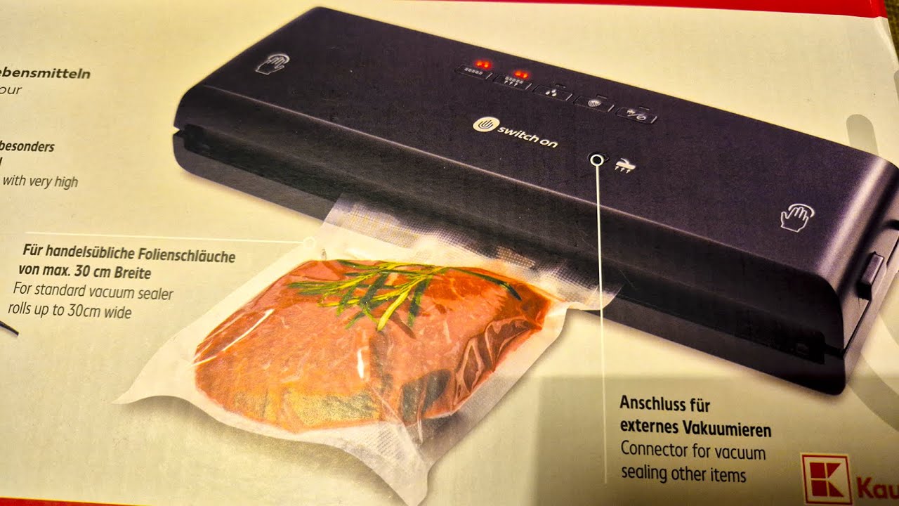 Switch On/ Vacuum sealer test (Switch On/ Vakuumierer Test)