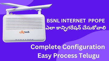syrotech router configuration pppoe || Telugu