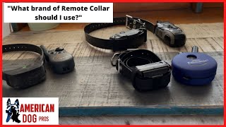 Remote collar (ECollar) Brand Comparison!