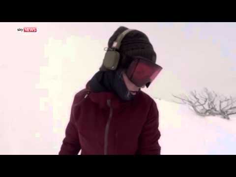 სნოუბორდისტს წარმოდგენაც კი არ ჰქონდა, რომ სრიალისას უკან დათვი მოსდევდა