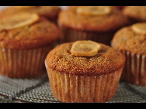 Whole Wheat Banana Muffins Recipe Demonstration - Joyofbaking.com