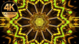 10 Hour 4k TV VJ LOOP NEON Gold Metallic Color Abstract Background Video loop, Screensaver