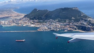 British Airways takeoff from Gibraltar in an A320.