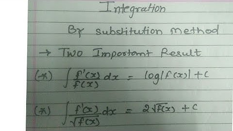 Integration -Two Important Results CBSE (NCERT) HSC 12th maths diploma maths