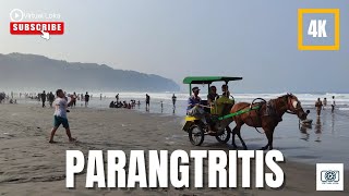 Virtual Tour at Parangtritis Beach. Holiday vibes in Bantul, Yogyakarta Indonesia. [4K]