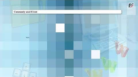 Event Handling in Visual Basic   Summary