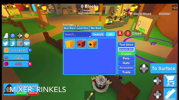 ROBLOX! Mining simulator ⛏Unboxing 50 Omega hat crates