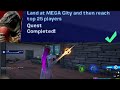 Land at MEGA city and then reach top 25 players Fortnite