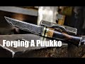 Forging A Puukko : San Mai Damascus Blade [Start To Finish]