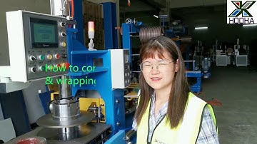 how to operate PLC automatic coiling and wrapping machine