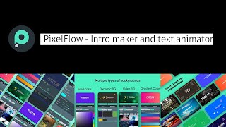PixelFlow -Intro maker and text animator |Best Intro Video App| screenshot 1