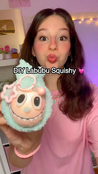 DIY LABUBU NANO TAPE SQUISHY! 😱🎀🫧 *satisfying diy squishy*