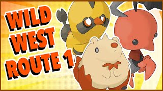 Making WILD WEST Pokemon!! Route 1 | Pokemon Frontier