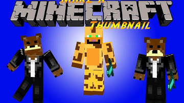 Photoshop CS6|Make a Minecraft Thumbnail (Like SkydoesMinecraft)